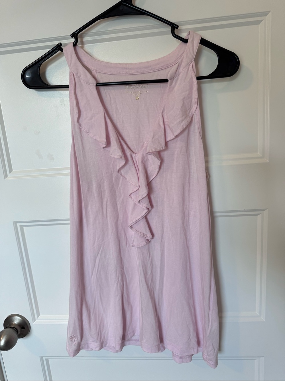 Lilly Pulitzer baby Pink Ruffle-Front